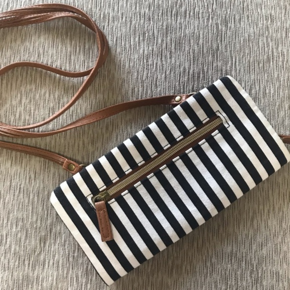 Striped Crossbody Bag